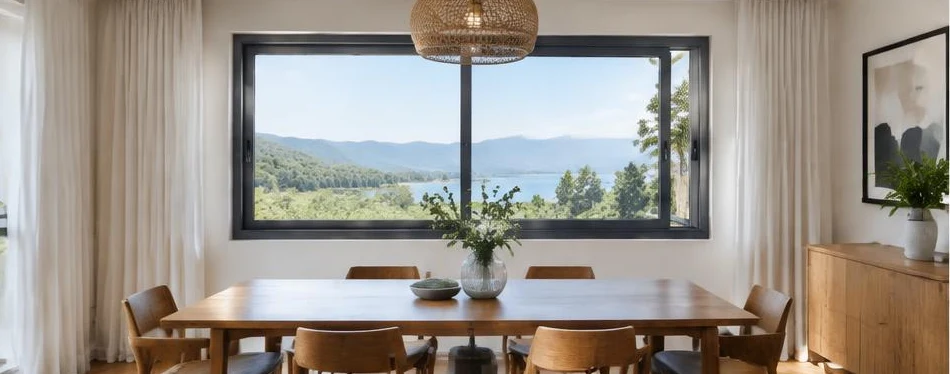 Fenêtre aluminium coulissante — configuration contemporaine 09