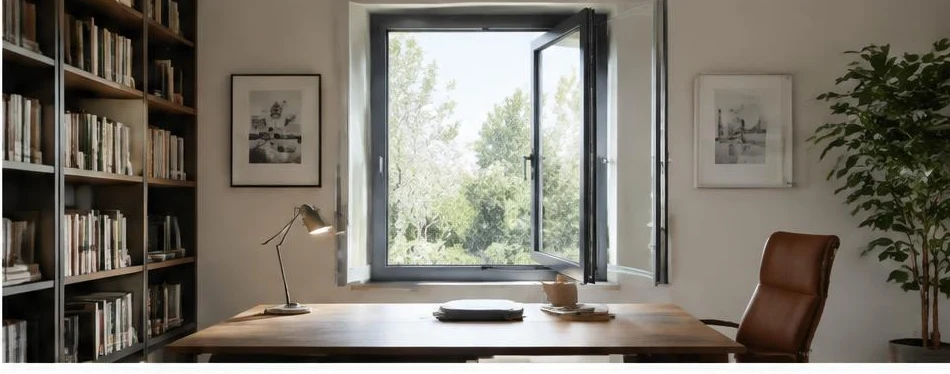 Fenêtre aluminium à la française — configuration contemporaine 04