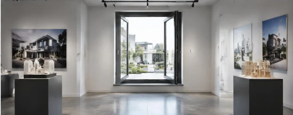 Fenêtre aluminium à la française — configuration contemporaine 10