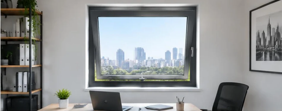 Fenêtre aluminium oscillo-battante — configuration contemporaine 02
