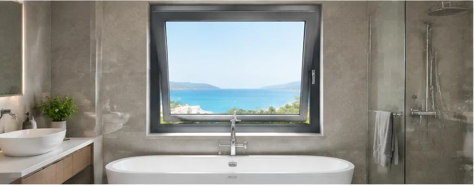 Fenêtre aluminium oscillo-battante — configuration contemporaine 03