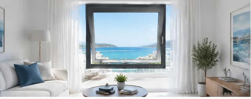 Fenêtre aluminium oscillo-battante — configuration contemporaine 07