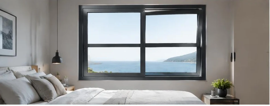 Fenêtre aluminium oscillo-coulissante — configuration contemporaine 03