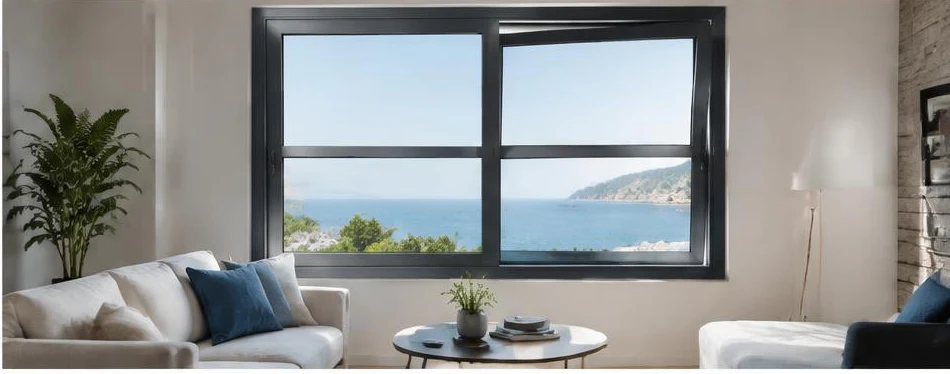 Fenêtre aluminium oscillo-coulissante — configuration contemporaine 04