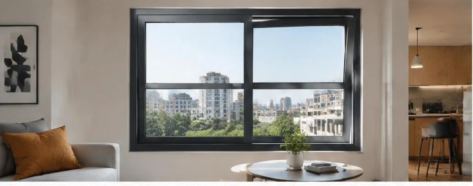 Fenêtre aluminium oscillo-coulissante — configuration contemporaine 05