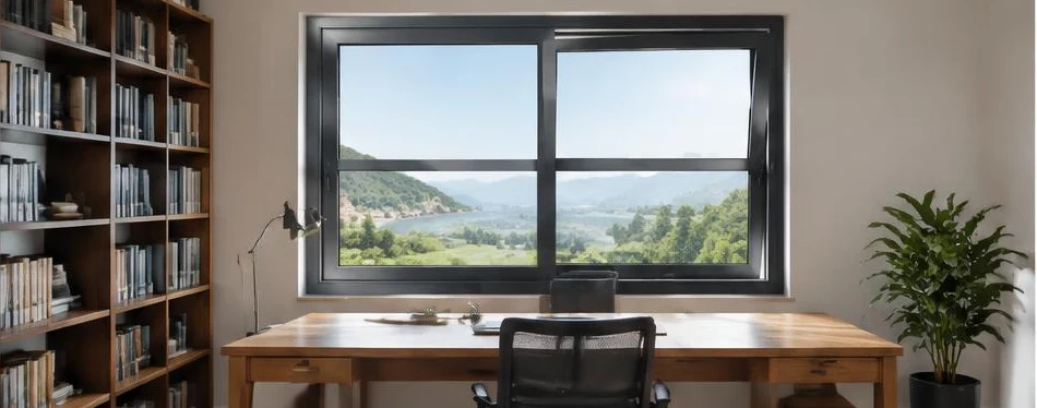 Fenêtre aluminium oscillo-coulissante — configuration contemporaine 09