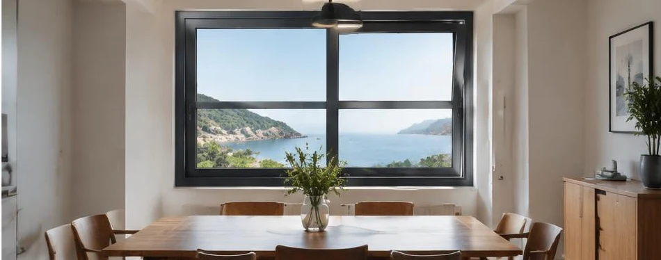 Fenêtre aluminium oscillo-coulissante — configuration contemporaine 10