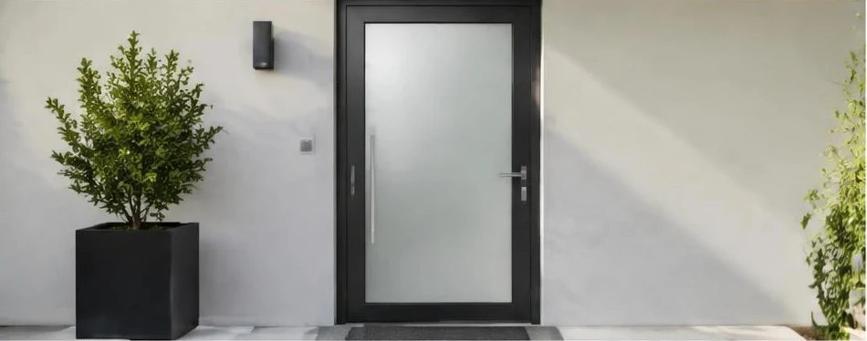 Porte aluminium à la française — configuration contemporaine 03