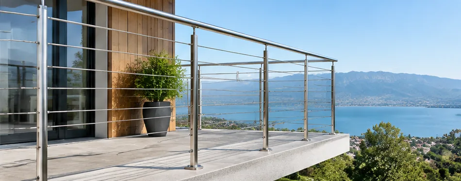 Balustrade 100 % inox — modèle 02