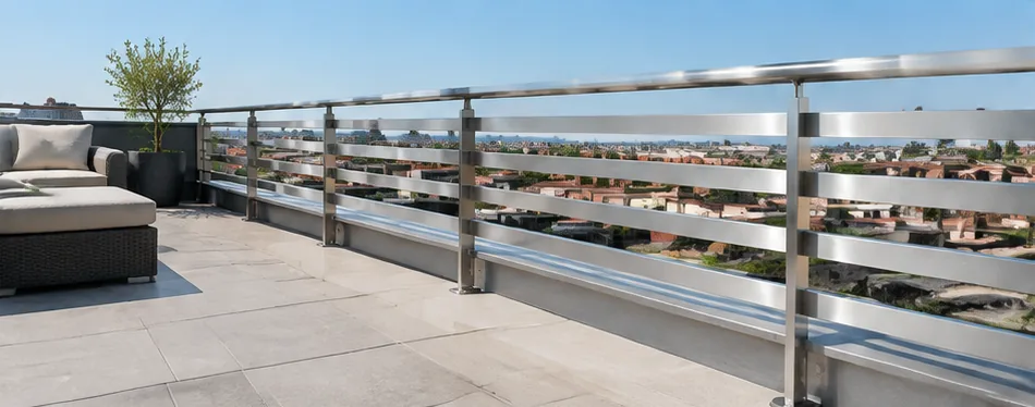 Balustrade 100 % inox — modèle 05