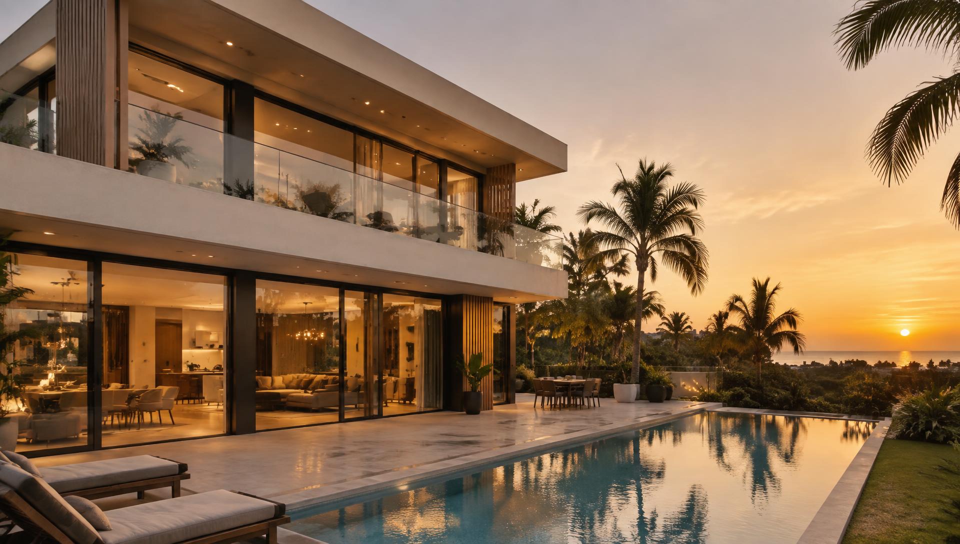 Villa contemporaine équipée de fenêtres PVC sur mesure à Abidjan