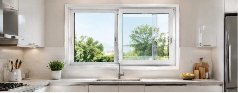 Fenêtre PVC coulissante — configuration contemporaine 01