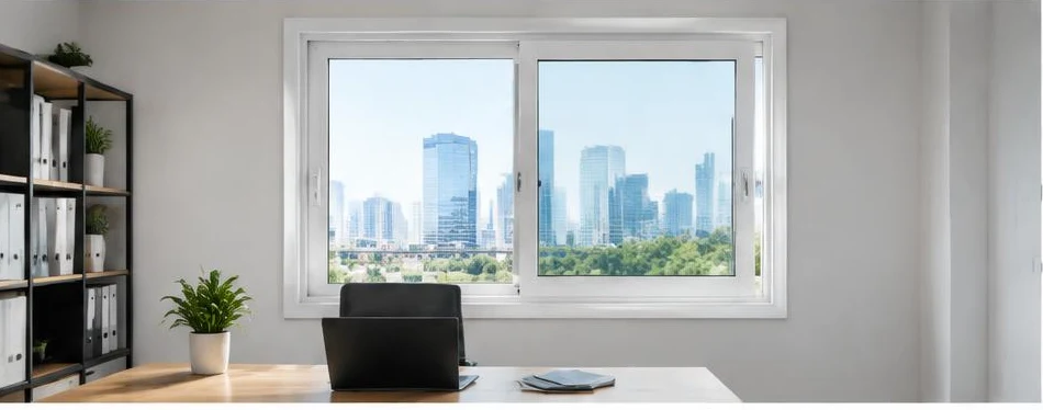 Fenêtre PVC coulissante — configuration contemporaine 05