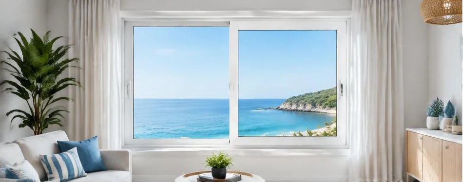 Fenêtre PVC coulissante — configuration contemporaine 07