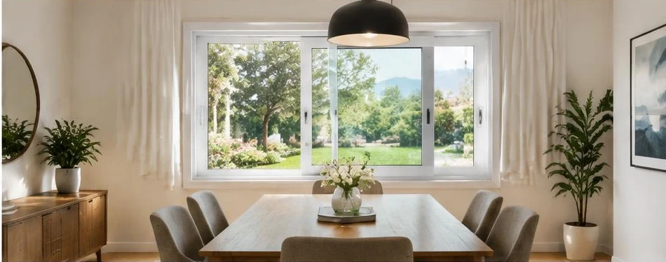 Fenêtre PVC coulissante — configuration contemporaine 08