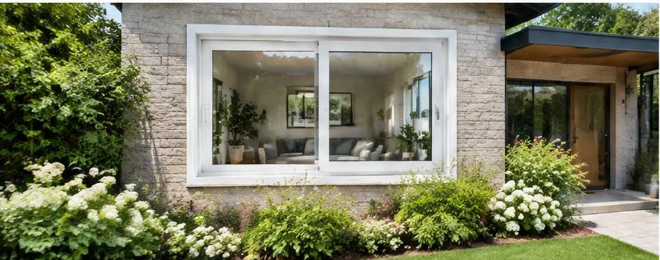 Fenêtre PVC coulissante — configuration contemporaine 09