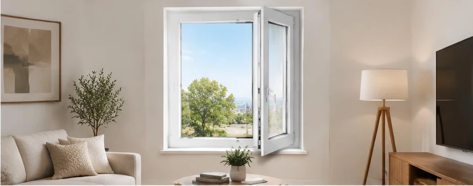Fenêtre PVC oscillo-battante — configuration contemporaine 02