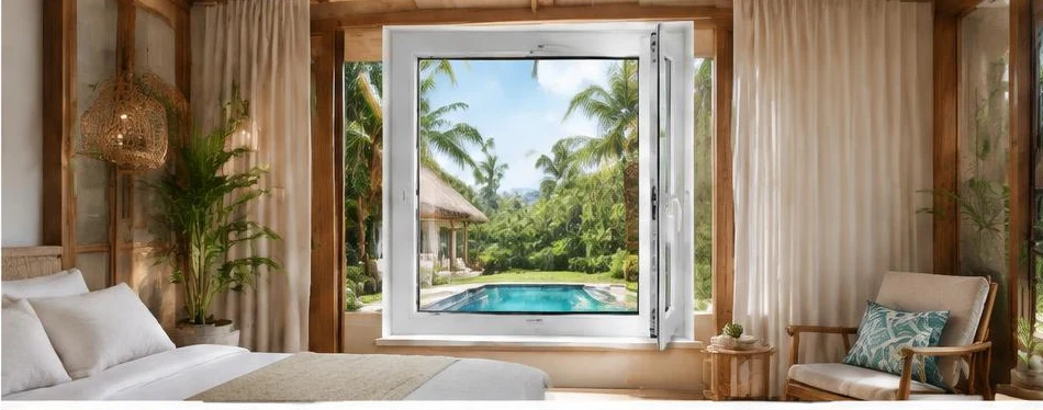 Fenêtre PVC oscillo-battante — configuration contemporaine 08