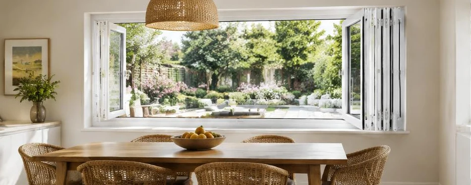 Fenêtre PVC pliable — configuration contemporaine 09