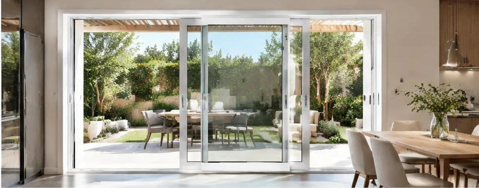 Porte PVC coulissante — configuration contemporaine 02