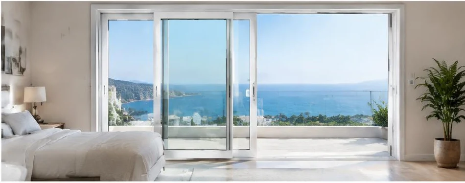 Porte PVC coulissante — configuration contemporaine 04