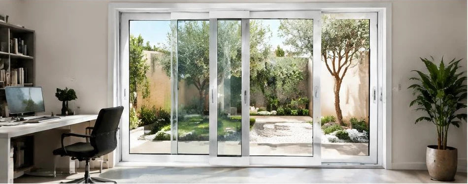 Porte PVC coulissante — configuration contemporaine 05