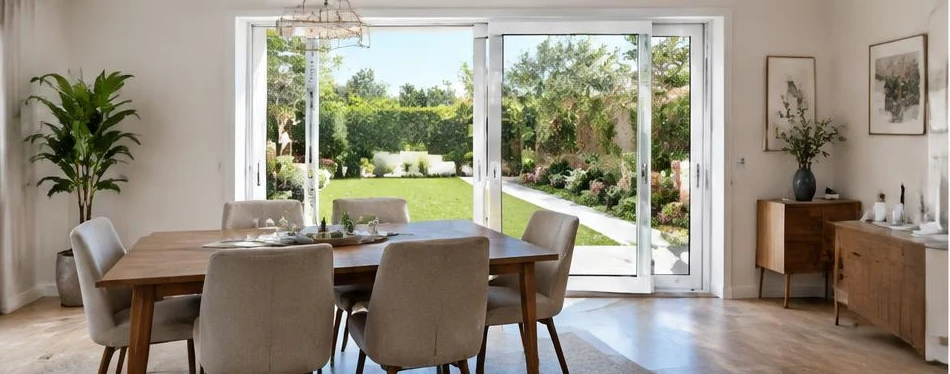 Porte PVC coulissante — configuration contemporaine 09