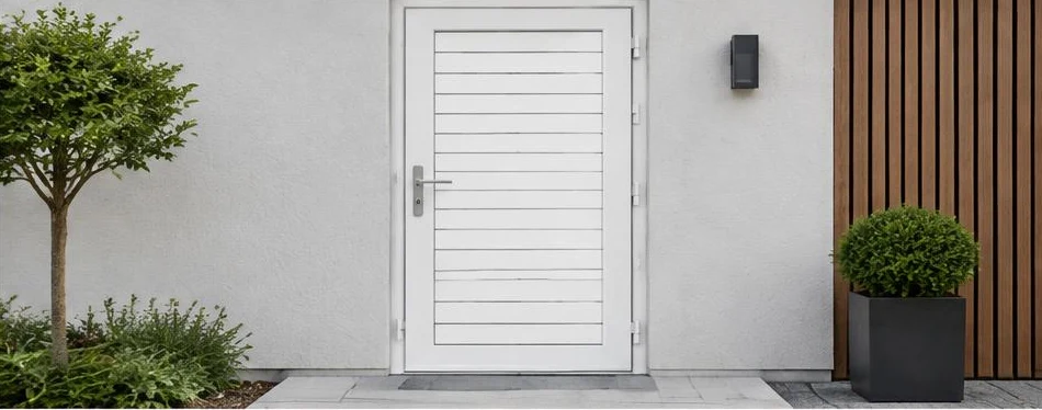 Porte PVC à la française — configuration contemporaine 02