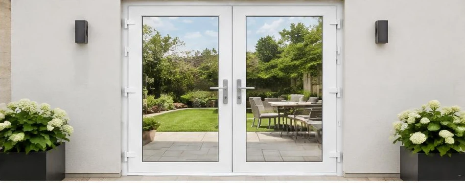 Porte PVC à la française — configuration contemporaine 04