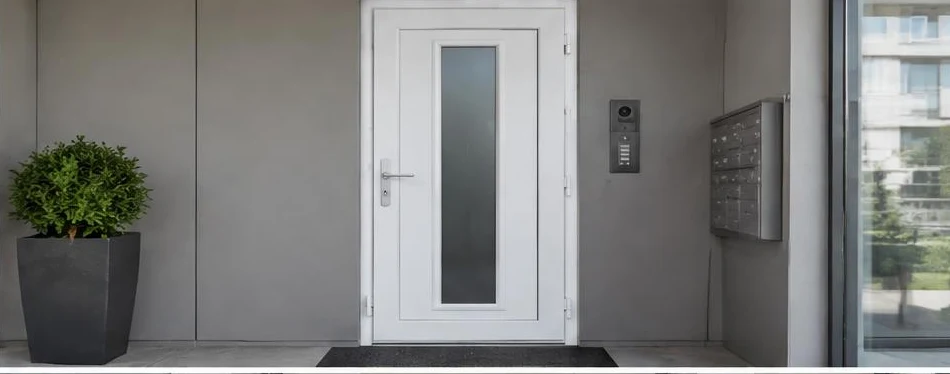 Porte PVC à la française — configuration contemporaine 06