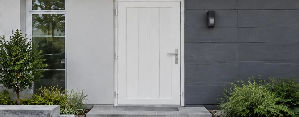 Porte PVC à la française — configuration contemporaine 10