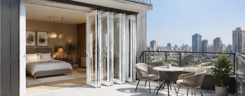 Porte PVC pliable — configuration contemporaine 06