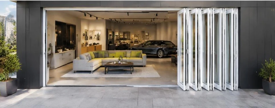 Porte PVC pliable — configuration contemporaine 09