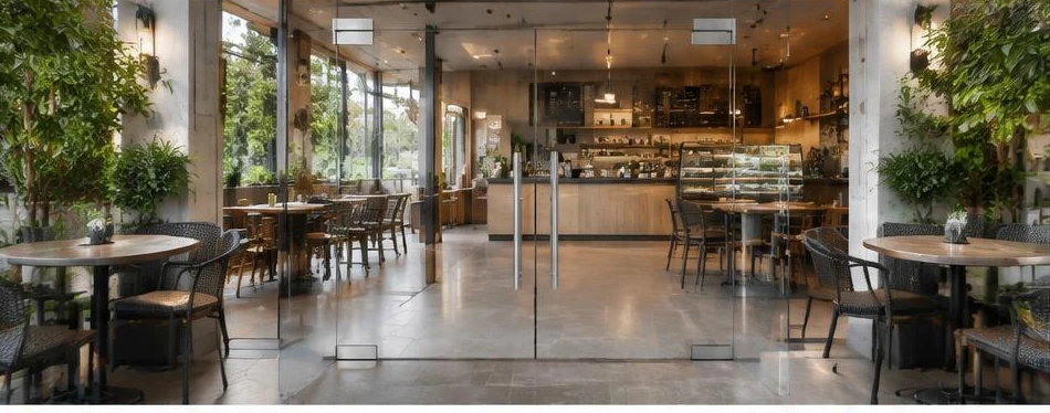 Porte Clarit en verre sans cadre — configuration contemporaine 07