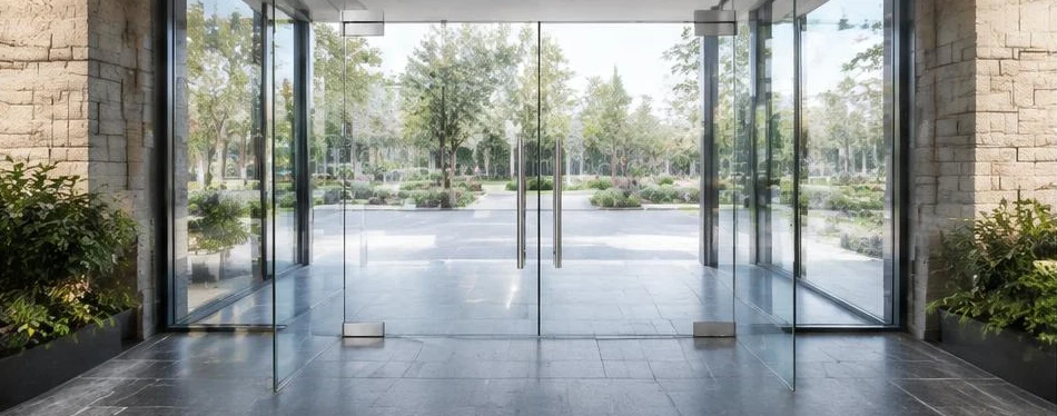 Porte Clarit en verre sans cadre — configuration contemporaine 09