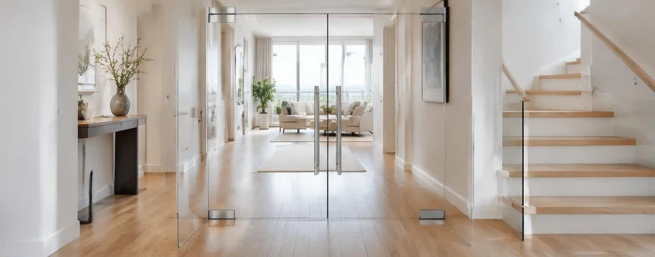 Porte Clarit en verre sans cadre — configuration contemporaine 10