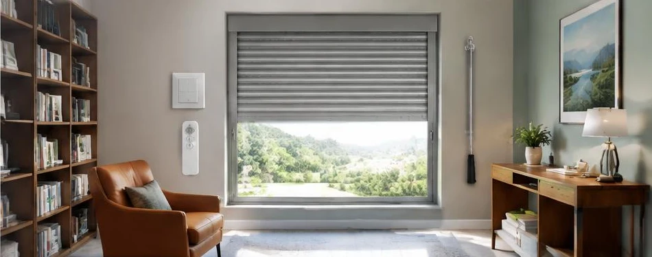 Volet roulant à commande électrique et manuelle — configuration contemporaine 10
