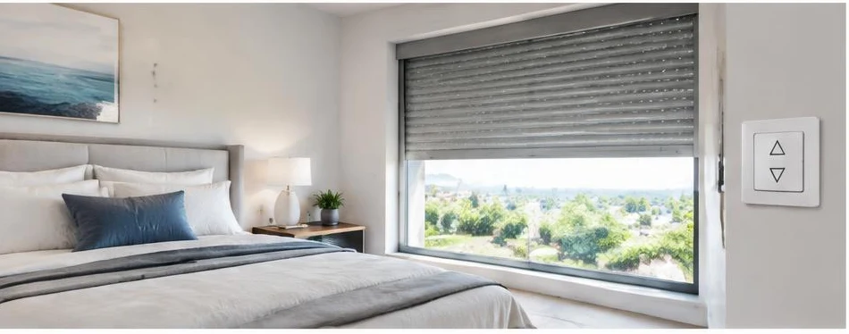 Commande de volet roulant par bouton poussoir — configuration contemporaine 03