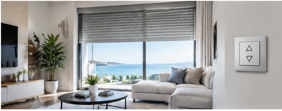 Commande de volet roulant par bouton poussoir — configuration contemporaine 04